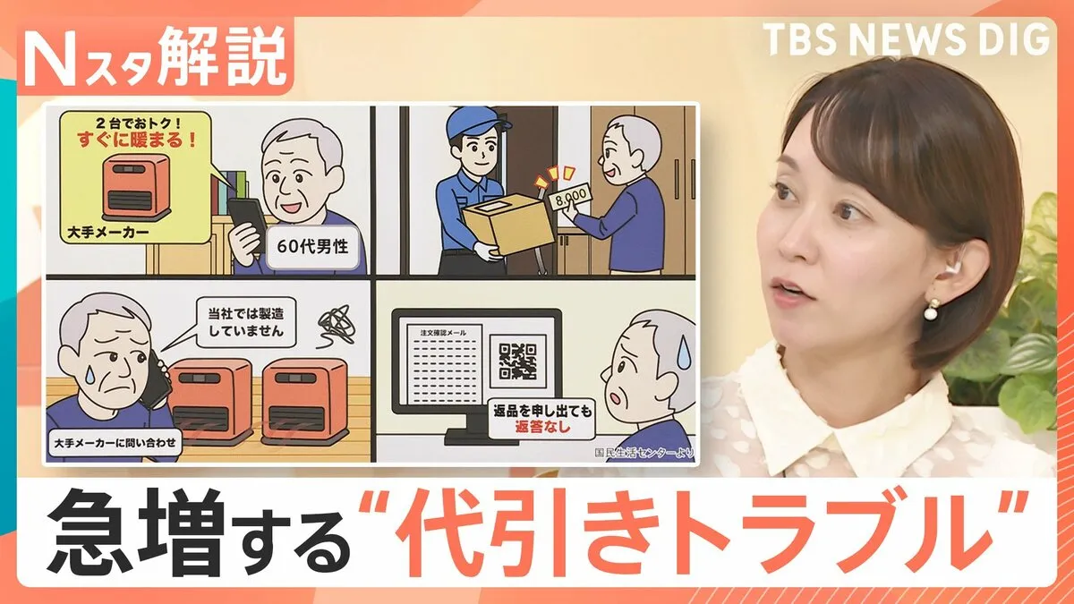 急増する“代引きトラブル”注意点を解説、購入した品と違う物が… 相談件数1年で約3倍に【Nスタ解説】