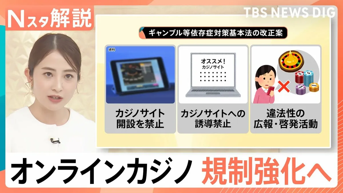 オンラインカジノ規制強化へ　サイトへの誘導禁止などで対策は万全？「ブロッキング」には危険性も【Nスタ解説】