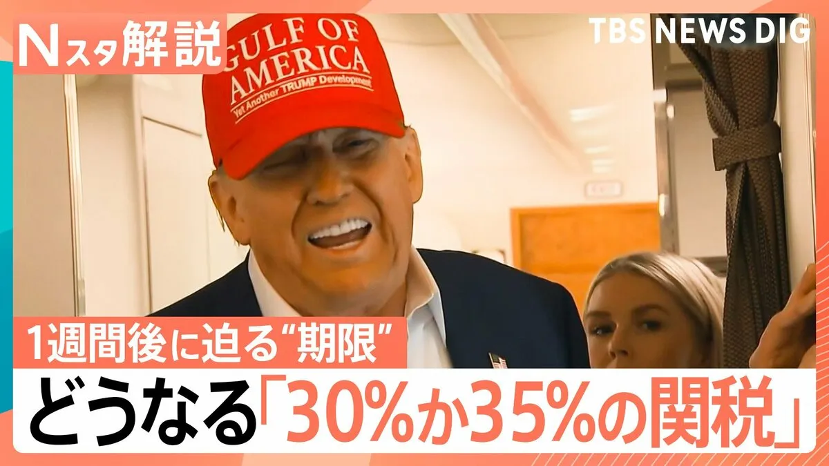“期限”間際に…トランプ氏「30％か35％の関税」 早大・中林教授「課してくる可能性は十分ある」日本はどう対応？【Nスタ解説】