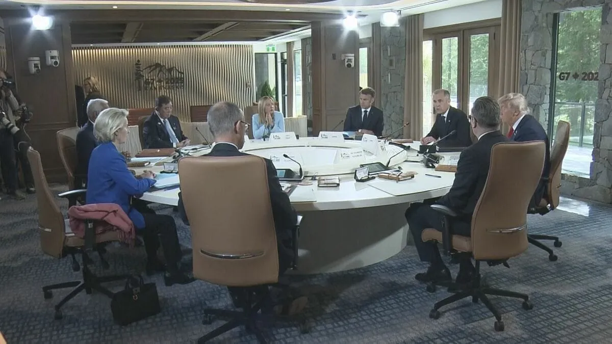 G7サミット開幕　トランプ関税で揺れる世界経済や中東情勢なども議論へ