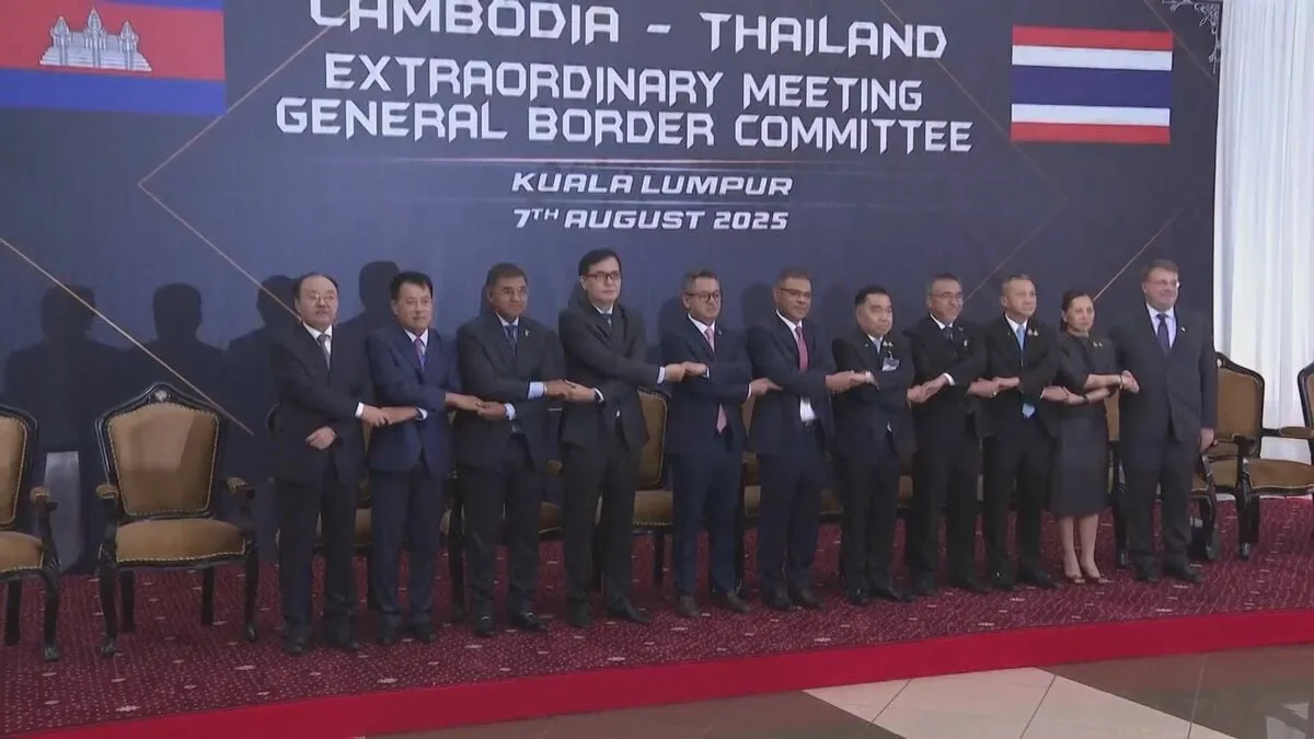 タイ・カンボジア停戦の暫定監視団を設置へ　米中の代表者を交えた国防相級会談で合意　国境地帯での挑発行為を控えることなどでも合意