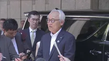 混乱の福岡県議会 蔵内勇夫議長「きょう議員を辞職する」東京で取材に応じる 辞職理由は述べず