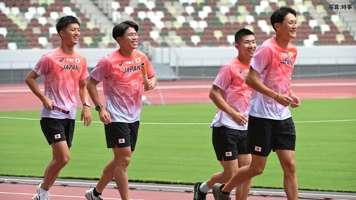 “リレー侍”、予選に挑むメンバー発表！1走から小池祐貴→柳田大輝→桐生祥秀→鵜澤飛羽　3大会ぶりメダルへ【世界陸上】