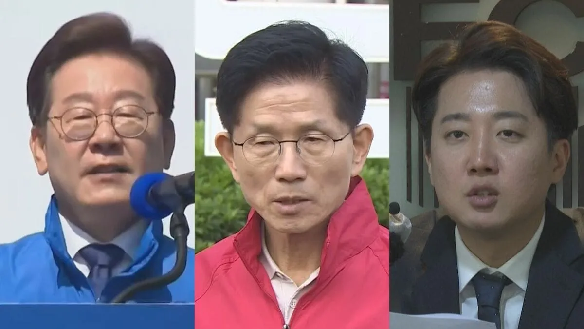 韓国大統領選投開票まで1週間　野党・李在明氏がリード