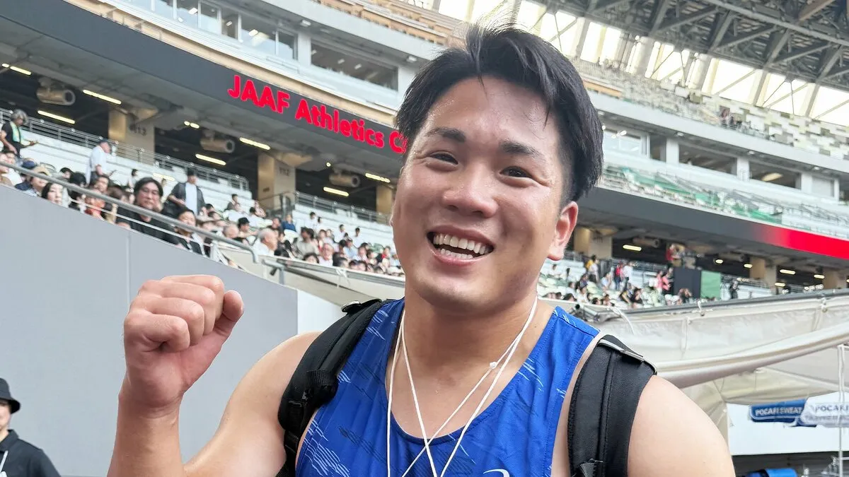 ハンマー投・福田翔大が2年ぶり3度目のV「暴れるくらいに嬉しかった」開催国枠で代表入りへ前進【陸上・日本選手権】