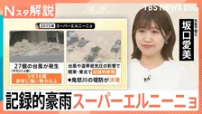 2年ぶりに発生「エルニーニョ現象」、海面水温「＋2℃」がもたらす「スーパーエルニーニョ」の恐ろしさ【Nスタ解説】