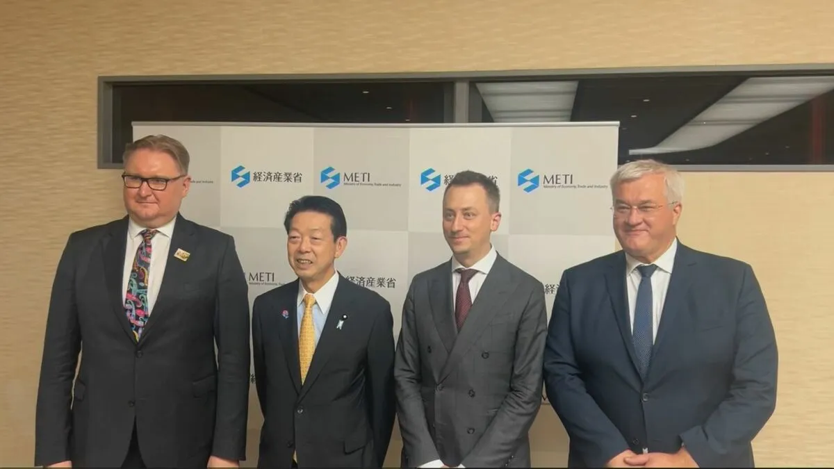 武藤経産大臣「日本の姿勢はこれからも全く変わりはしません」　ウクライナの副首相ら閣僚と会談　復興に向けた共同声明を公開