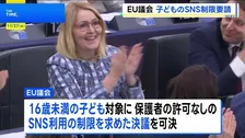 EU議会 16歳未満のSNS利用制限求める決議可決 EU加盟国などで規制議論本格化へ
