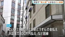 「示談金だ、800万円払え」美人局の手口で20代男性から現金30万円を奪ったか 15歳の女子高校生ら5人を逮捕 東京・渋谷区 警視庁