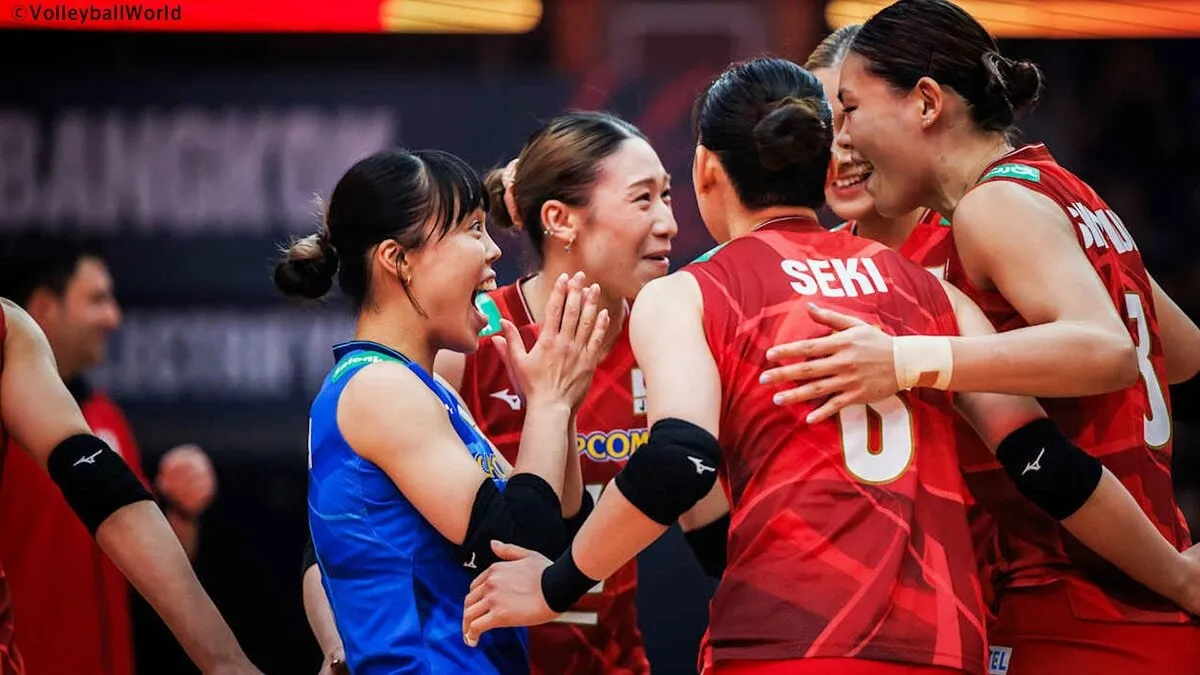 女子日本代表、逆転勝ちでベスト4進出！オランダとのフルセットの激闘制し15年ぶりメダルへあと1勝【世界バレー】
