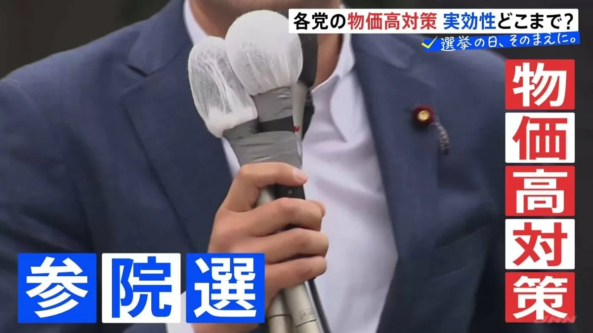 各党の物価高対策、実効性どこまで？消費者物価指数3％台続く【選挙の日、そのまえに】