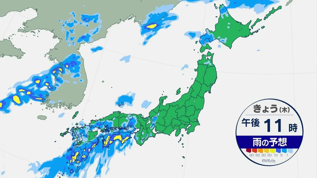 17日夜も高知県・徳島県では線状降水帯が発生するおそれ　東京は日曜日以降は連日35℃の猛暑日に