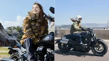 【 宮原華音 】「バイクの日」にハーレーショット多数投稿〝いつかカッコよく乗り回すのが夢〟フォロワー絶賛「もうすでにカッコイイ」