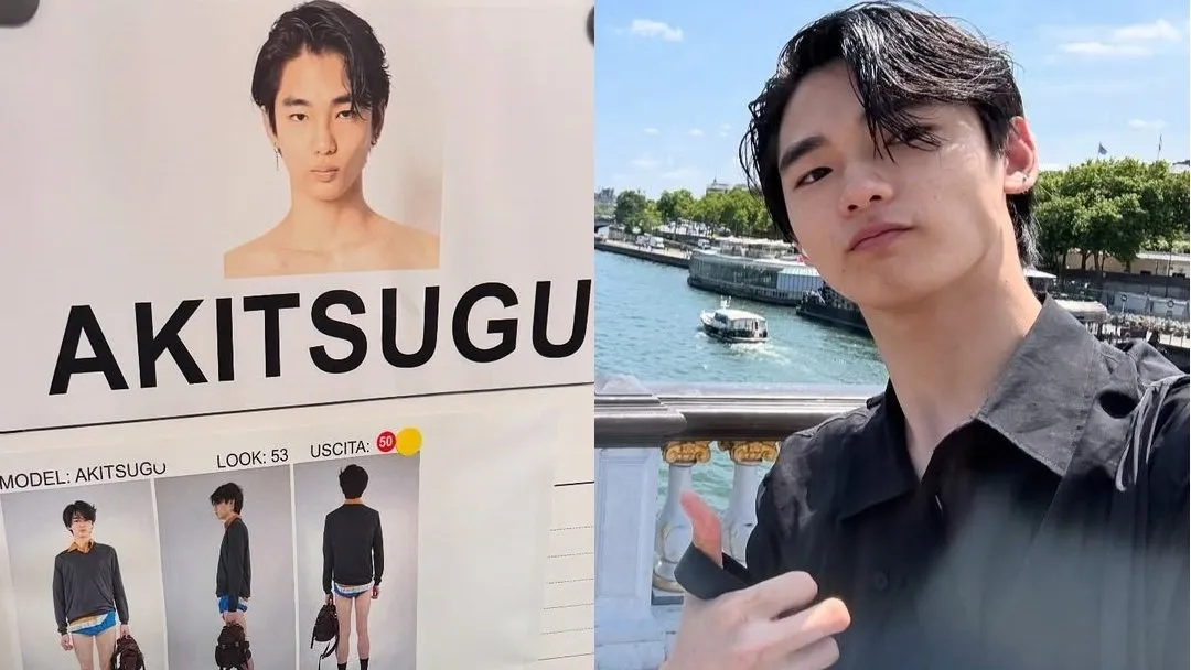 【冨永章胤】ミラノで「初海外ランウェイ」「アツ！」　プラダのコレクション「#pradass26」を颯爽と歩く　母親はモデル／俳優の冨永愛