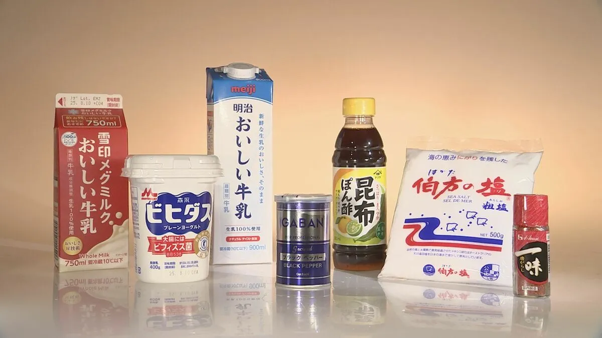 8月に値上げの食品1000品目超　「調味料」や「乳製品」など多く