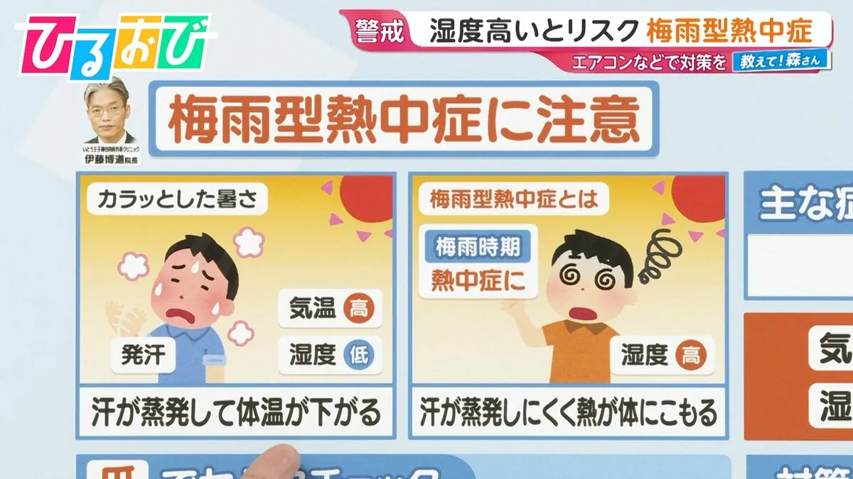 気温27℃でも要注意！？湿度高いとリスク『梅雨型熱中症』【ひるおび】