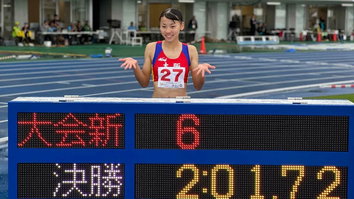 女子800m、久保凛が連覇！2分01秒72の大会新「もっとレベルを上げた自分を目指して」東京世界陸上涙の予選敗退から再起【国スポ】