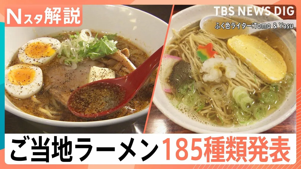 全国185種類の「ご当地ラーメン」発表 あなたはどの「ラーメン」がお好み?ご当地ラーメン「7つの定義」とは【Nスタ解説】