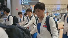 【速報】北朝鮮サッカー女子代表 アジア大会に向け経由地の北京着