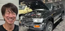【 テンダラー・浜本広晃 】　発売当時を再現したハイラックスサーフに興奮　「やっぱりデザイン、素晴らしいですよね」