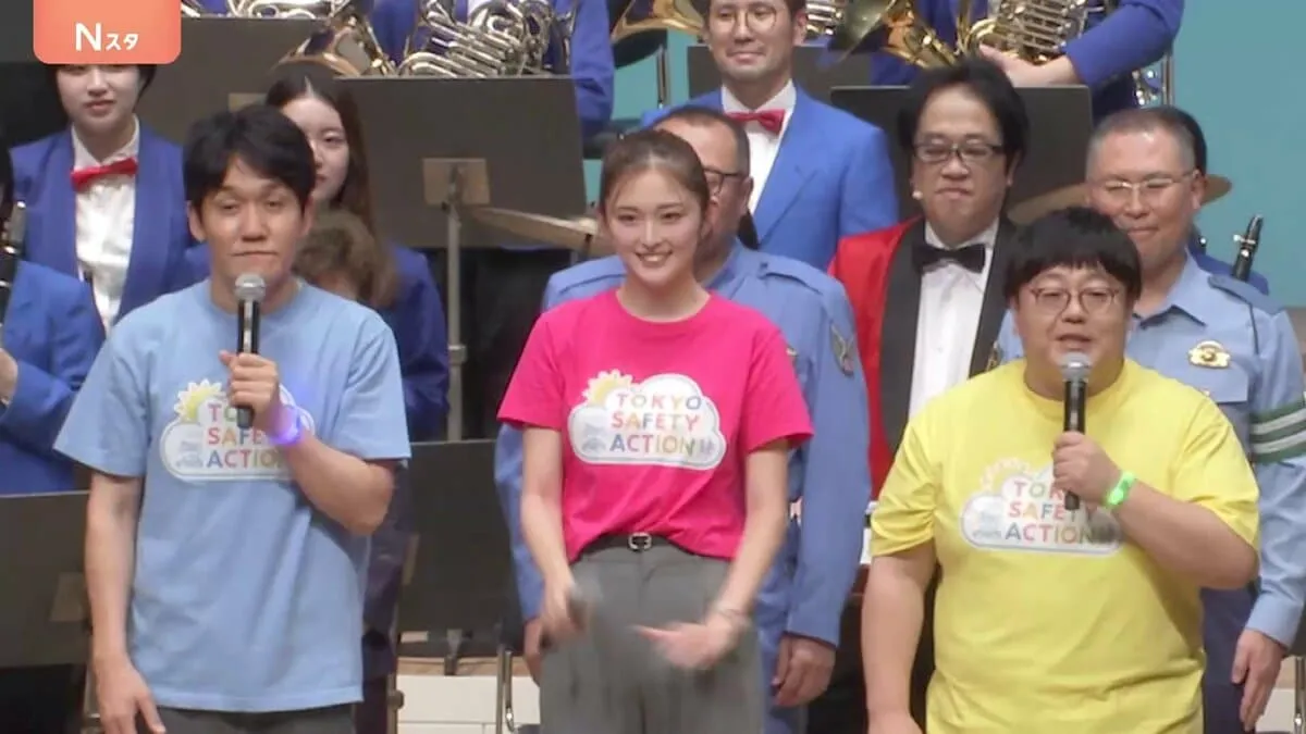 お笑いコンビ「タイムマシーン3号」とタレント・ゆうちゃみさん 事故防止を呼びかけ　9月21日に始まる秋の全国交通安全運動を前に