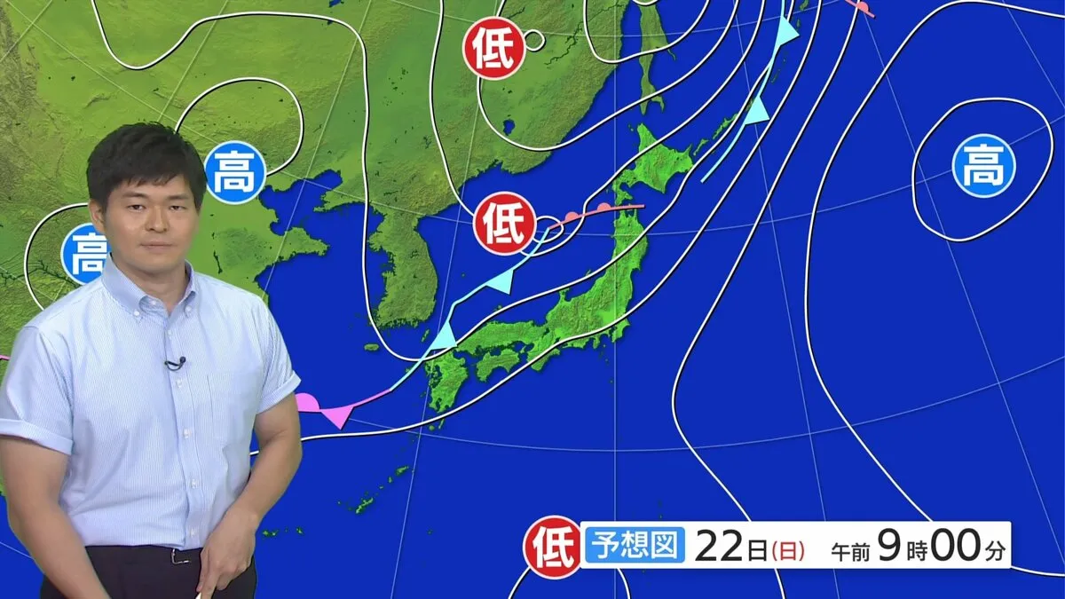 行方不明だった梅雨前線が復活　週末は北日本の日本海側で大雨のおそれ　来週は西～東日本でも大雨か