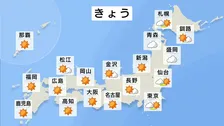 きょう勤労感謝の日も広域で小春日和　関東は雨降りやすく前日より肌寒い　東京13℃で師走の寒さ予想