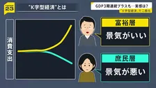 GDP3期連続プラス成長も…　個人消費マイナスで“実感なし”　二極化「K字型経済」って？【news23】