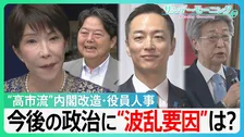 高市内閣「改造」の狙いは？”総裁選ライバル”が閣外へ　総裁選へ「用意...スタート」?　役員人事”異例”の抜擢と”憶測呼ぶ”交代　【サンデーモーニング】