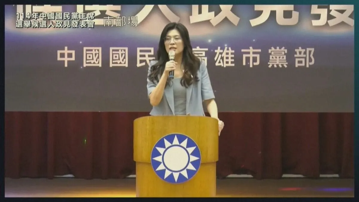 台湾・最大野党の新主席に鄭麗文氏　中国との対話重視の考え