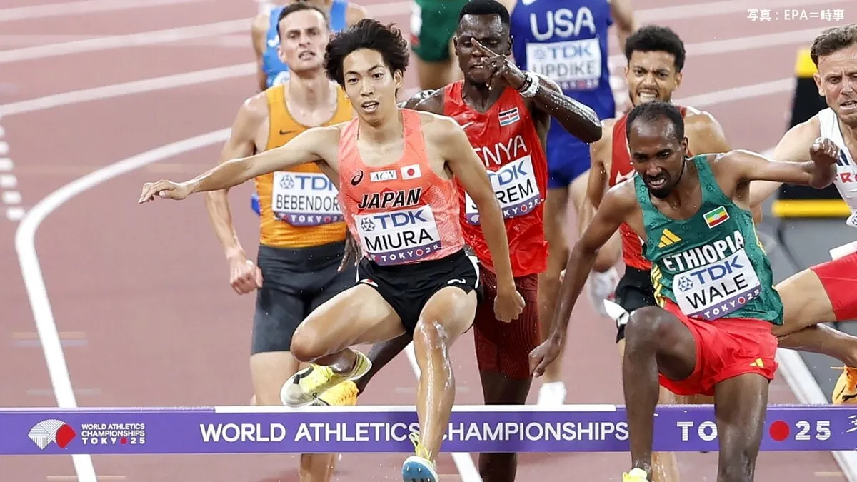 三浦龍司、男子3000m障害で2大会連続の決勝進出「メダル争いに食らいついていきたい」【世界陸上】