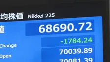 【速報】日経平均 一時1700円以上の値下がり AI・半導体関連で利益確定の売り注文集まる