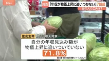 「自分の年収が物価上昇に追いついていない」7割超えが実感「何らかの節約している」は8割超え　各家庭の工夫は？“台所事情”を調査