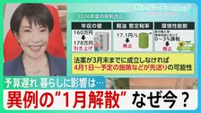 異例の“1月解散”なぜ今？　来年度予算の成立遅れ　免れない「暫定予算」　税など関連法案にも影響　国民生活への波及は…【サンデーモーニング】