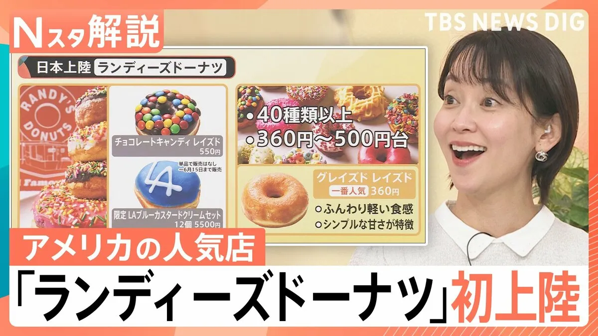 ドーナツ戦国時代が到来 世界が注目する日本のドーナツ市場、アメリカの人気店「ランディーズドーナツ」も上陸【Nスタ解説】