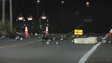 オートバイと複数の車が絡む事故　オートバイを運転していた男性が死亡　現場から車が逃走か　死亡ひき逃げ事件とみて捜査　茨城・常総市