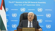 パレスチナのアッバス議長「非武装の国家を目指す」 “2国家共存”呼びかけ　国連総会で演説