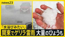 関東各地でゲリラ雷雨…埼玉では大量のひょうも　土曜日も関東から北海道にかけて雷雨のおそれ…天気急変に注意【news23】