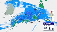 【あすの天気】九州から東北の広範囲で本降りの雨 激しい雷雨も　関東などは急に肌寒く 気温変化に注意