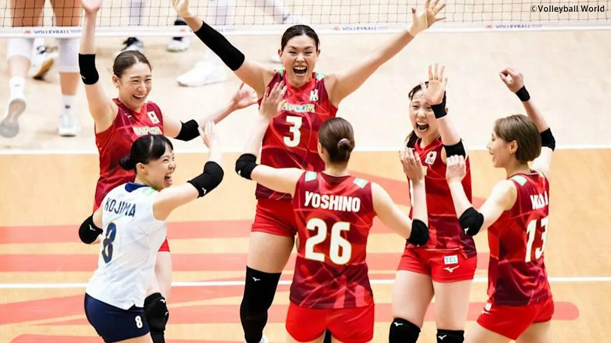 バレー女子日本代表、フランスにストレート勝ち　佐藤淑乃が19得点「いつもより燃えました」【ネーションズリーグ】