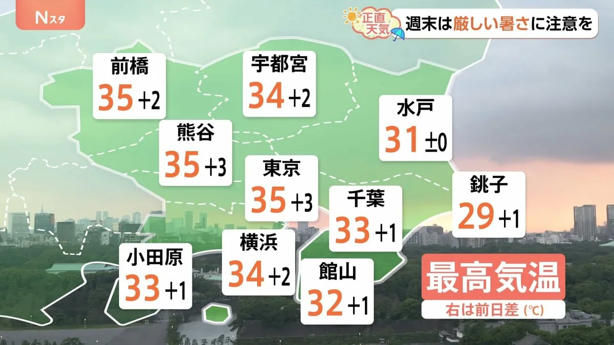 【6月28日 関東の天気】まるで梅雨明けみたい