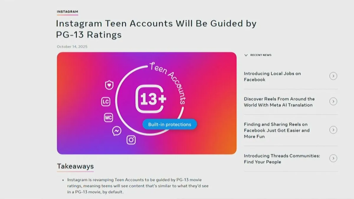 米メタ　10代のインスタ利用制限を強化　「アルコール」関連など検索不可に