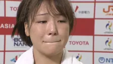 155連勝でストップした藤波朱理、涙で「何もできなくて負けてしまいました。絶対強くなります！」【アジア大会】
