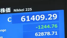 【速報】日経平均株価 終値1244円安の6万1409円 一時1700円以上値下がりも