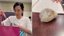 【 木村多江 】「おむすびはちょっと潰れてて」舞台稽古初日の一コマ　来月3日開幕に向け「稽古も佳境に」　フォロワー「パワーストーンか」