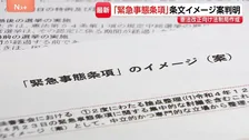 『緊急事態条項』条文イメージ案が判明 「議員任期延長」「緊急政令」「オンライン国会」の3点が項目に