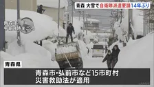 青森県 豪雪対応へ自衛隊に災害派遣要請　青森市で積雪183cm観測など北日本で歴史的な大雪