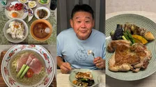 【 花田虎上 】　1日の食事メニューをブログで順次投稿　妻との冷やしラーメンランチや夜の「チキン×焼酎」晩酌ショット公開