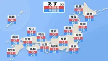 あす（3日）最高気温は西日本中心に37℃くらいの所が多く猛烈な暑さが続く見込み　熊本などで40℃と九州を中心に酷暑日になる所もある予想