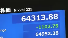 日経平均株価　一時1100円超の下落　AI・半導体関連株に売り注文